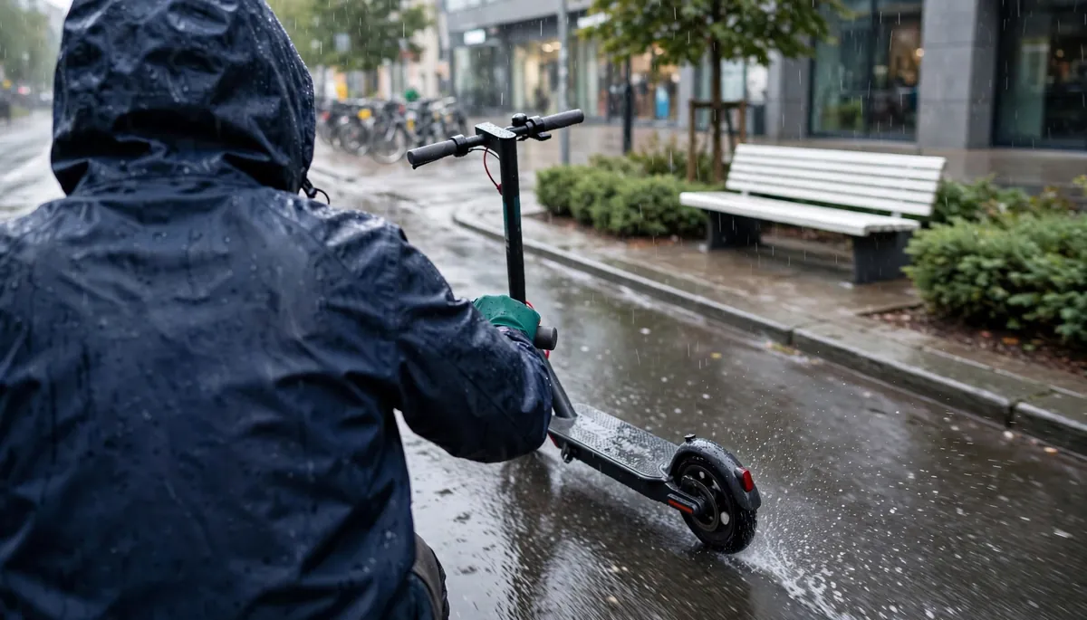 Peut-on rouler en trottinette électrique sous la pluie ?